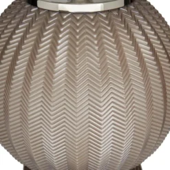 Glass Table Lamp With Drum Shade Gray - Olivia & May -Decor Haven Shop GUEST b9c9caa6 10e2 4562 8507 1d66bad9abc7