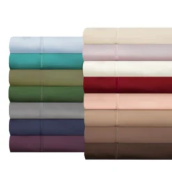 100% Premium Cotton 400 Thread Count Solid Deep Pocket Luxury Bed Sheet Set By Blue Nile Mills -Decor Haven Shop GUEST ba7cf3b7 d302 4c3a 8917 c5dc8d0edd85