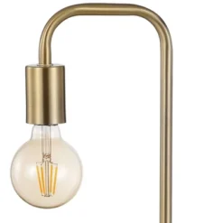 20.5" Metal/Marble Minimalist Glam Pipe Table Lamp (Includes LED Light Bulb) Brass - Jonathan Y -Decor Haven Shop GUEST bac9ad86 01dc 4e0c a55c 2fdf368411cc