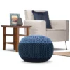 Rigby Hand Knit Round Pouf - Wyndenhall -Decor Haven Shop GUEST bbea725e 6218 4db9 acaf 67c25722f6ee