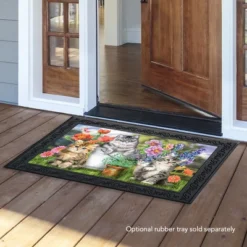 Garden Cats Spring Doormat Indoor Outdoor 30" X 18" Briarwood Lane -Decor Haven Shop GUEST bc678060 6cb2 49d2 9b81 e2b0943a6d22