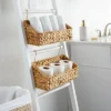 Farmlyn Creek 2 Pack Wall Mounted Decorative Hyacinth Storage Baskets With Hooks For Bathroom, Laundry Room, Nursery -Decor Haven Shop GUEST bd5a1b59 e529 41b0 aef9 c124ecdb0a56