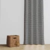 Bacati - Pin Dots Gray Cotton Printed Single Window Curtain Panel -Decor Haven Shop GUEST bdc6065e dd5e 47ad b7b1 dd3e7d7db3a7