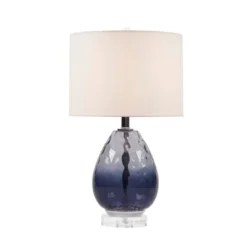 Borel Glass Table Lamp Dark Blue - Urban Habitat -Decor Haven Shop GUEST be343f29 dcf1 40f6 9946 cadf156aa954