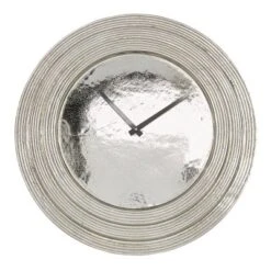 24" X 24" Round Aluminum Layered Rim Wall Clock - Olivia & May -Decor Haven Shop GUEST be52149b b7da 4d30 8d39 1c52f1f32298