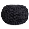 BirdRock Home Round Pouf Foot Stool Ottoman - Charcoal Grey -Decor Haven Shop GUEST bee7ddfc 7a5c 49fe 837f 12f6319e3e0b