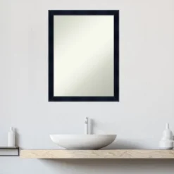 Madison Black Non-Beveled Wood Bathroom Wall Mirror -Decor Haven Shop GUEST bf3dc3cd 6673 4572 99b2 80573d9e5451