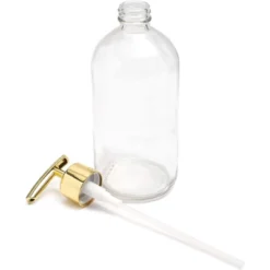 Juvale 2 Pack Clear Glass Soap Dispenser With Gold Pump (16 Oz) -Decor Haven Shop GUEST c00816e6 6bd8 48fa 9b4f d0be380bac48