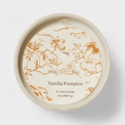 Textured Straight Side Ceramic Vanilla Pumpkin Candle White - Threshold™ -Decor Haven Shop GUEST c21387cc d0bb 4963 a0ec f88591db637d