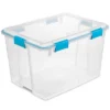 Sterilite 80 Quart Clear Plastic Stackable Storage Container Box Bin With Air Tight Gasket Seal Latching Lid Long Term Organizing Solution, (4 Pack) -Decor Haven Shop GUEST c387c44c eede 432a 967c 2e56f5a9eff4