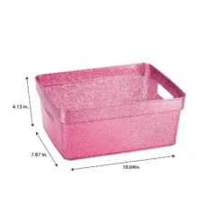 Simplify 3pk Small Glitter Totes Pink -Decor Haven Shop GUEST c4bc6a91 fcd4 42fa 958a b81052312e4b