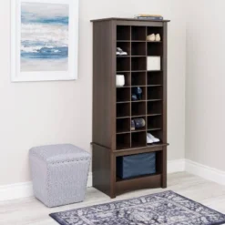 Tall Shoe Cubbie Cabinet - Prepac -Decor Haven Shop GUEST c58576d7 e532 4372 94b3 a915f443f846