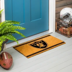 Evergreen Las Vegas Raiders Logo Turf Mat, Brown- 28 X 16 Inches Indoor Outdoor Doormat -Decor Haven Shop GUEST c6164c17 fb55 430f be4c 80d2d7c4b9b7