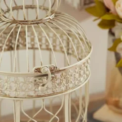 Set Of 2 Iron 22" Vintage Birdcage Cream - Olivia & May -Decor Haven Shop GUEST c6fd86bd 59a3 4da2 bd87 7c64bab4b008