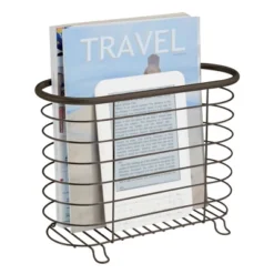 MDesign Metal Farmhouse Standing Bathroom Rack Magazine Holder -Decor Haven Shop GUEST c74e11e3 91e2 4449 98f8 4f6fc64acb6d