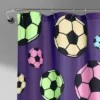 72"x72" Girls Soccer Kick Single Shower Curtain - Lush Décor -Decor Haven Shop GUEST c754441d 74f6 47d1 8d26 baa014642292