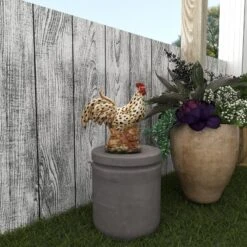 14" X 13" Farmhouse Ceramic Chicken Garden Sculpture Beige - Olivia & May -Decor Haven Shop GUEST c7f02268 e0c3 4e60 bfb6 1a0bc7386963