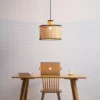 VidaLite - Nakuv Rattan And Velvet Pendant Light (Large) -Decor Haven Shop GUEST c8dbe934 e2b9 44a5 841f e767d59c2fc7