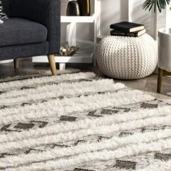 NuLOOM Nylah Shaggy Diamonded Stripes Area Rug -Decor Haven Shop GUEST c91b0854 1454 4367 b483 5fe0ef74d75a