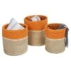 Honey-Can-Do Set Of 3 Paper Straw Baskets Sherbet And White -Decor Haven Shop GUEST cb166751 3d90 486f bc69 b028a2369861