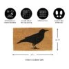 Evergreen Indoor Outdoor Natural Coir Doormat Raven 1'5"x2'5" Multicolored -Decor Haven Shop GUEST cbab1958 ca69 429c a700 58eb031618cf