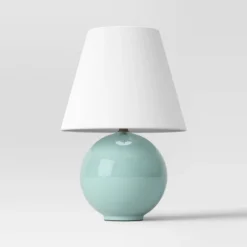 Round Table Lamp With Tapered Shade Blue - Threshold™ -Decor Haven Shop GUEST cbb4e421 ccb3 43d8 b7a9 570056592c90