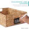 Best Choice Products Set Of 4 16x12in Woven Water Hyacinth Pantry Baskets W/ Chalkboard Label, Chalk Marker -Decor Haven Shop GUEST cc81cb8f aecb 48d8 938f 46b9f717b672