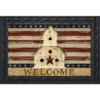 Briarwood Lane Americana Welcome Doormat Patriotic Primitive Birdhouse Indoor Outdoor 30" X 18" -Decor Haven Shop GUEST ccc3b1f6 6e7b 4f72 b2d0 b54913d54c2a