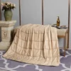 48"x72" 20lbs Solid Cotton Weighted Bed Blanket Tan - Pur Serenity -Decor Haven Shop GUEST cf45a100 f731 4ac8 81fe 501e7f253080