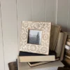 4x4 Inch Carved Floral Picture Frame Mango Wood, MDF, Metal & Glass By Foreside Home & Garden -Decor Haven Shop GUEST cfca6111 24e5 4b9d 8c7c 439984a88549