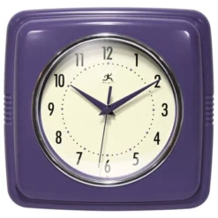 9" Square Retro Wall Clock - Infinity Instruments -Decor Haven Shop GUEST d0b6a9fe daf1 4028 87c6 ce6d8b10c585