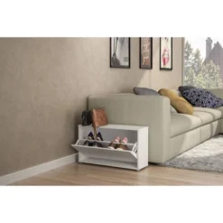 Compact Shoe Storage White - Polifurniture -Decor Haven Shop GUEST d0e5ba63 0b64 41e1 982e 01a2cbc34861