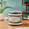 Lucknow Boho Handcrafted Fabric Cylinder Pouf - Christopher Knight Home -Decor Haven Shop GUEST d21cbc75 f2fa 42a7 9f0c 57487835db38