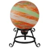 Northlight 10" Orange Swirl Designed Outdoor Garden Gazing Ball -Decor Haven Shop GUEST d3187bbd 89c0 440e be48 c12fd346a592