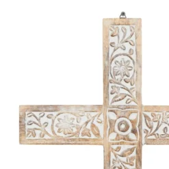 Mango Wood Biblical Carved Cross Wall Decor Brown - Olivia & May -Decor Haven Shop GUEST d3f176d6 fb07 4758 b706 e7a4a2d5d207