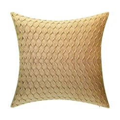 20"x20" Oversize Fishnet Ruched Velvet Square Throw Pillow - Edie@Home -Decor Haven Shop GUEST d5364702 9dd0 48d6 8056 50d00bcf58c6