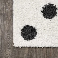 Pere Modern Charcoal Dot Shag Area Rug - JONATHAN Y -Decor Haven Shop GUEST d659f569 6084 4420 9c73 16e54a45f329