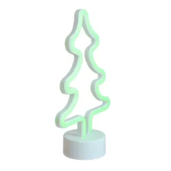 Northlight 11" Battery Operated Neon Style LED Christmas Tree Table Light - Green -Decor Haven Shop GUEST d6fe6ddf 868e 4f4f 84d4 c304daf32808