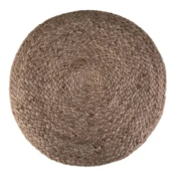 Maron Contemporary Round Pouf Pink/Natural - WyndenHall -Decor Haven Shop GUEST d78a7b54 6147 4dd0 8bf4 da3fe4eb70be