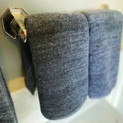 2pc Melange Viscose From Bamboo Cotton Hand Towel Set Charcoal - BedVoyage -Decor Haven Shop GUEST d8a9dc7b 7d94 46c6 b0f7 8029c8a6b139