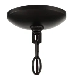 Stiffel Black Wood Wagon Wheel Chandelier 29 1/2" Wide Industrial Clear Outer Frosted Inner Glass 8-Light For Dining Room House -Decor Haven Shop GUEST d8d42eaa 48f1 413c a87c 5fa1e3e00fe1