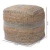 Grange Handwoven Hemp Moroccan Inspired Pouf Ottoman Natural/Gray - Baxton Studio -Decor Haven Shop GUEST da30ca40 ace2 48c9 9ca8 a638410f44c3