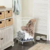 French Country Iron Storage Cart White - Olivia & May -Decor Haven Shop GUEST db41ee78 a1cb 4c7a 94f3 98bb94466217