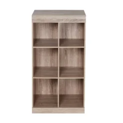 Honey-Can-Do 6 Compartment Divided Cube Cabinet Oak -Decor Haven Shop GUEST deba372b bbb8 4dd6 9d6e 5281de70f087