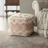 Mina Victory Life Styles Woven Chevron 16" X 16" X 16" Indoor Pouf -Decor Haven Shop GUEST df848d0f 4e01 40d4 9219 67d0f7e7bef4