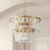 Vienna Full Spectrum Luxum Burnished Brass Chandelier 18 3/4" Wide Modern Tiered Crystal 6-Light Fixture For Dining Room House Foyer Kitchen Island -Decor Haven Shop GUEST e0134ccc 5bdb 4428 9e1c 3946f31577f8