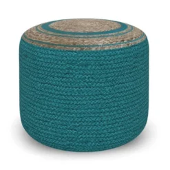 Winslet Round Braided Pouf - WyndenHall -Decor Haven Shop GUEST e169b606 b668 478d a9c0 d98313d7f461