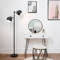 61" 2-Light Miles Floor Lamp Matte Black - Globe Electric -Decor Haven Shop GUEST e41477eb 03b6 43a1 8642 a156f4f31d68