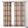 Emanuela Carratoni Tartan Theme On Pink 50" X 96" Single Panel Room Darkening Window Curtain - Deny Designs -Decor Haven Shop GUEST e52d0cd0 2f15 4e27 9907 d98e46a192b3