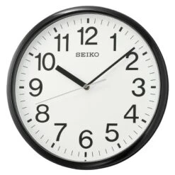 Seiko 12" Office Wall Clock - Black -Decor Haven Shop GUEST e5844c47 47b5 41ac 8af7 2979cbfc648b